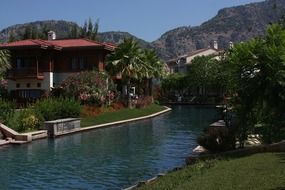 summer house on the river in turkey