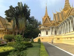 landscape of phnom penh in Cambodia