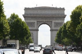 arc de triomphe in Paris champs elysées