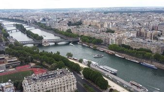 city view from tour eiffel