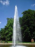 water fountain in the city park