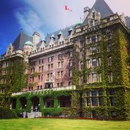 moss on a Fairmount hotels walls in Canada