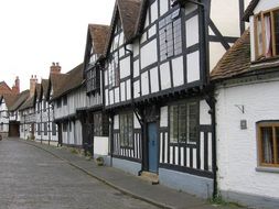 timbered buildings