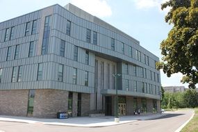 building of a modern clinic
