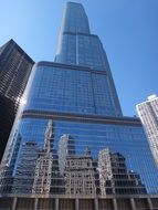 Mirror skyscrapers in Chicago