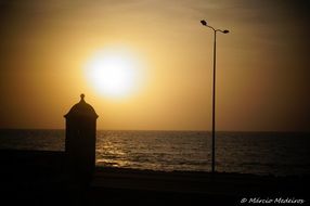 summer sunset over Colombia