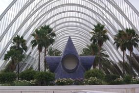 extreior of city of arts and sciences in valencia