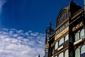 beautiful architecture of buildings in Brussels