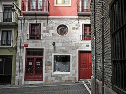 street in the old town of Pamplona