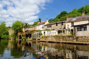 architecture town by the river