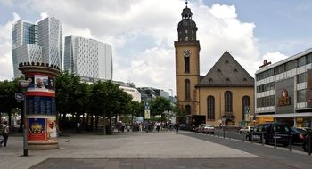 Church in the center of Frankfurt