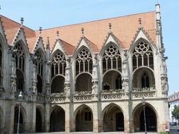 extraordinarily beautiful gothic facade monument