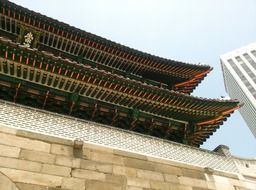 roof of traditional building in seoul