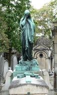 sculpture at the Pere Lachaise Cemetery