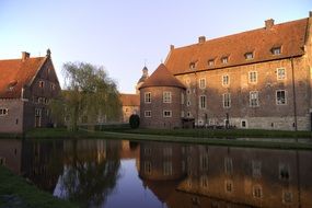 medieval castle on the lake