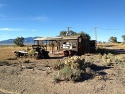 Building in the desert in Nevada