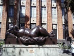 bronze city statue