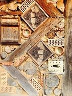 insect house from different maherials