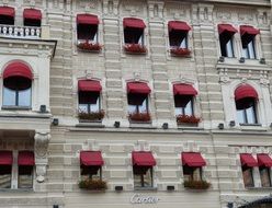 Hotel facade in Saint-Petersburg, Russia