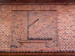 extraordinarily beautiful brick red wall