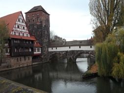 buildings in the old town of Nuremberg