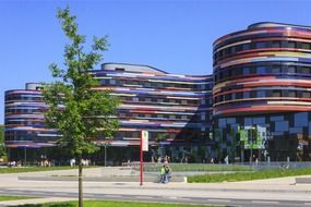 Modern architecture in hanseatic city