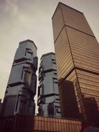 the towers of the Hong Kong