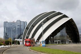 futuristic modern building