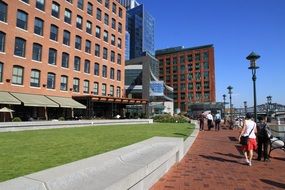 side view of a high rise building in boston