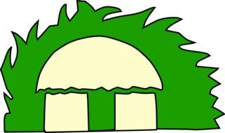 hut on green grass