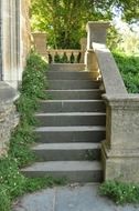 stone staircase near the castle