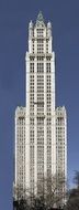 woolworth building, famous skyscraper, usa, manhattan, nyc