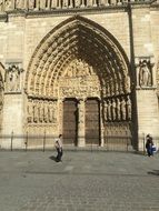 arch of a gothic church in Europe