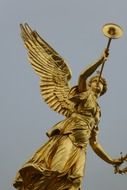 golden angel statue