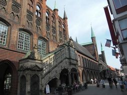 city town hall in Lubeck