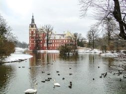 castle new park in Bad Muskau