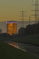 extraordinarily beautiful gasometer river