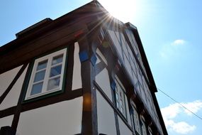 old town building sunshine view