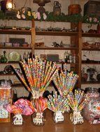 candy and colorful lollipops