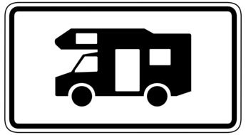 road sign motor home