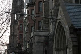 facade of an old building in boston
