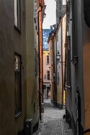 narrow street in Stockholm