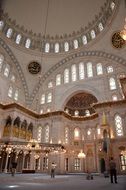 mosqu in istanbul interior view