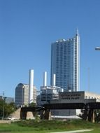 high rise building at sky, usa, texas, austin