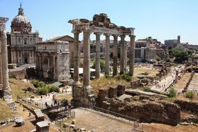 Ancient ruins in Rome