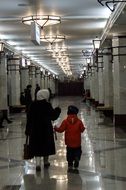 people in the subway in Samara