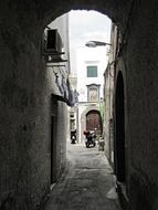 alley in the old town of italy