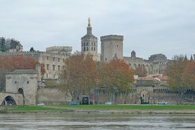 Landscape of palace of the popes