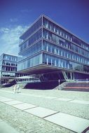 glass building in Hamburg