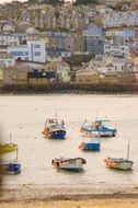 panorama of a beach in cornwall